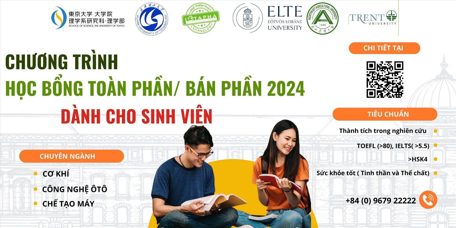 CHƯƠNG TRÌNH HỌC BỔNG DÀNH CHO SINH VIÊN NGÀNH CƠ KHÍ