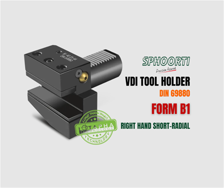 SPHOORTI | VDI TOOL HOLDER | RIGHT HAND SHORT-RADIAL | FORM B1
