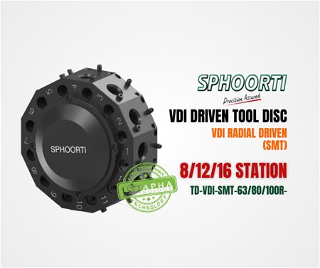SPHOORTI | VDI DRIVEN TOOL DISC | VDI RADIAL DRIVEN (SMT) | 8/12/126 STATION
