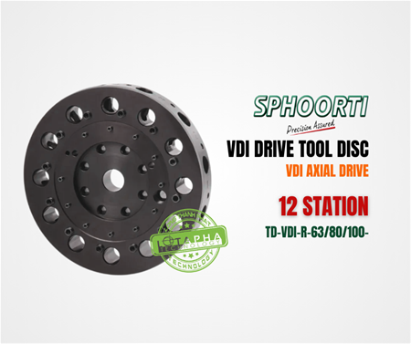 SPHOORTI | VDI TOOL DISC | VDI AXIAL DRIVEN 12 STATION