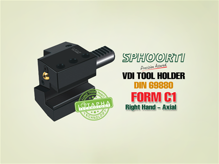 SPHOORTI | VDI TOOL HOLDER | RIGHT HAND AXIAL | FORM C1