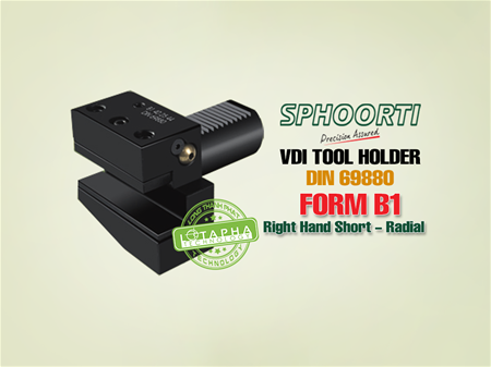 SPHOORTI | VDI TOOL HOLDER | RIGHT HAND SHORT-RADIAL | FORM B1