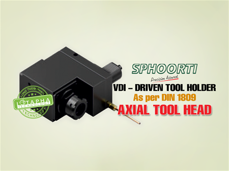 SPHOORTI | DRIVEN TOOL HOLDER | RADIAL TOOL HEAD