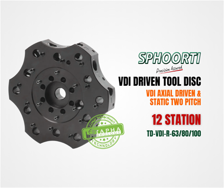 SPHOORTI | VDI DRIVEN TOOL DISC | VDI AXIAL & STATIC TWO PITCH